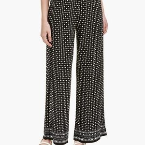 Max studio polka-dot & stripes wide leg pants